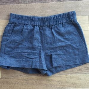 J Crew gray floral shorts, size 0
